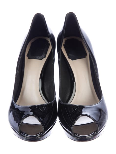 christian dior high heel shoes|Christian Dior peep toe pumps.